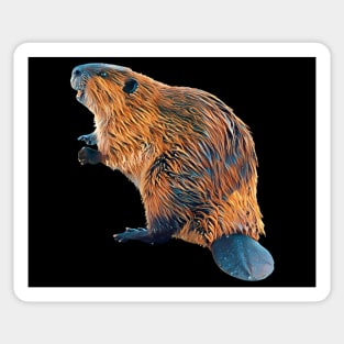 Beaver - Woodland Themed Kids Room, Funny Gifts For Forester, Cute Animals Sticker